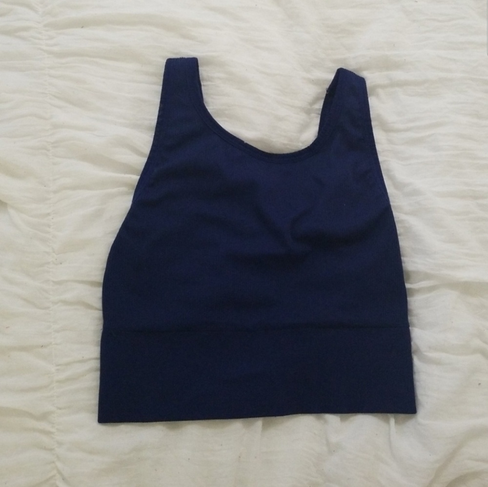 Victoria's Secret VSX Navy Long Line Sports Bra